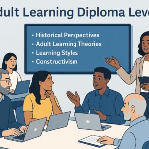 Adult learners studying in a classroom, Adult Learning Diploma Level 8