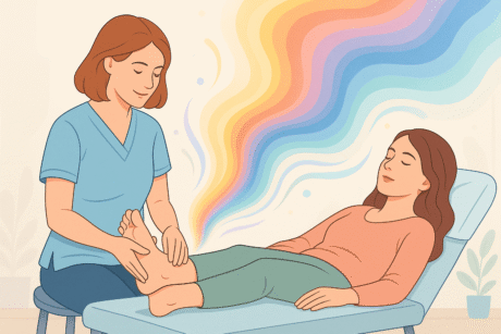 Reflexology and colour therapy as alternative health careers in the UK.