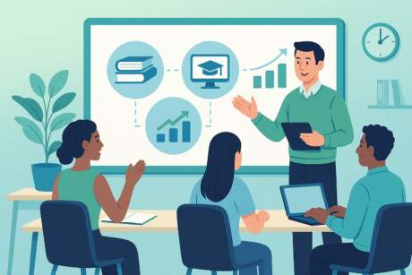 Continuous learning UK workplace with training, skills development, and career growth opportunities.