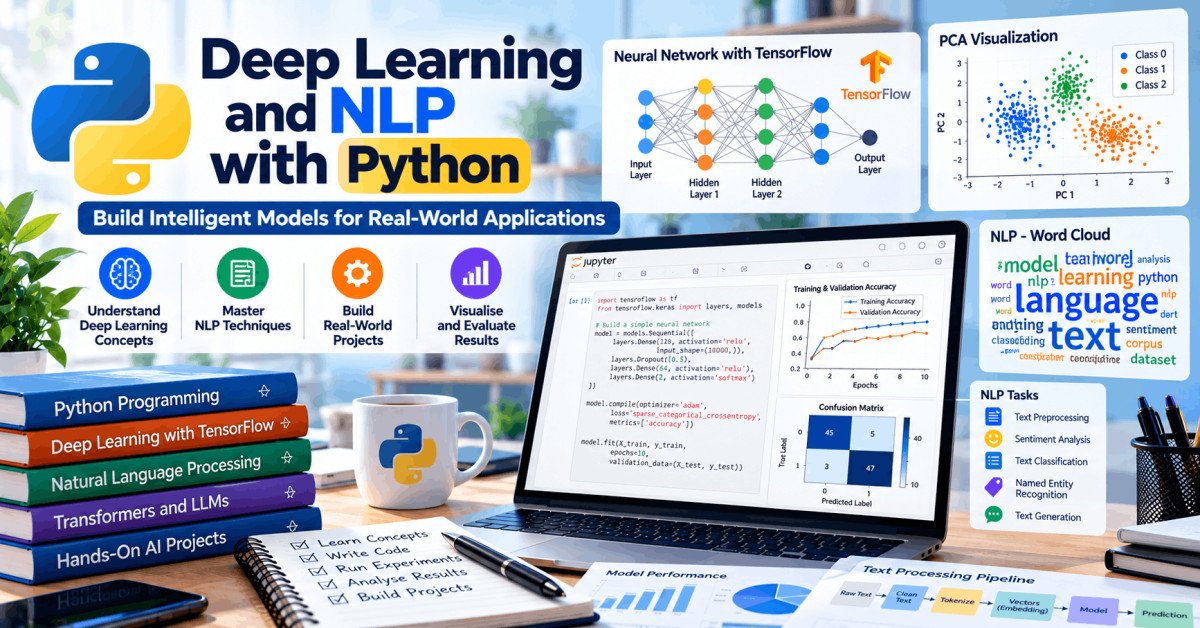 Student learning deep learning and NLP with Python using TensorFlow and PCA techniques.