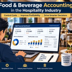 Food and beverage accounting guide showing P&L, costs, and financial management concepts for hospitality professionals