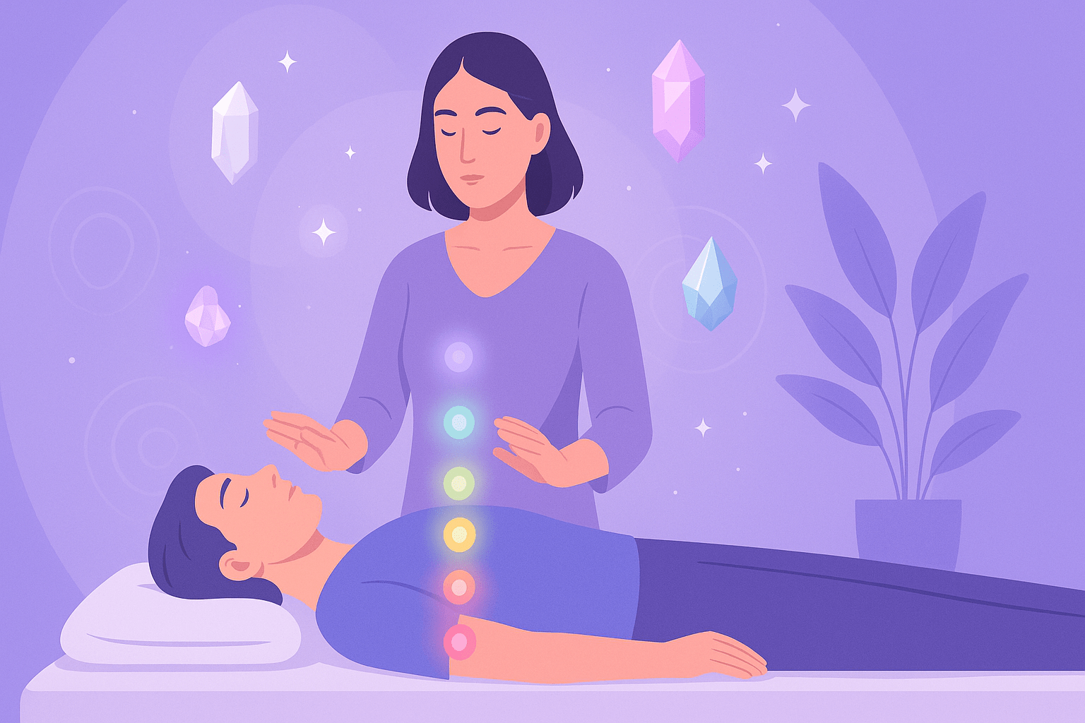 Holistic healing careers UK with Reiki, chakra healing, and crystal therapy training.