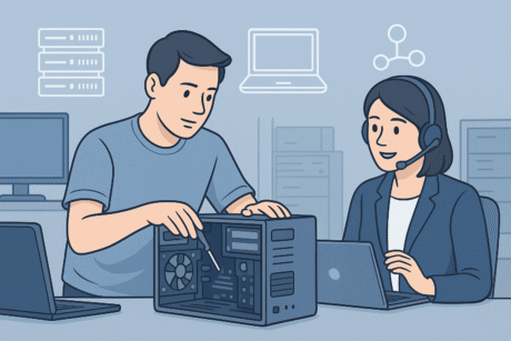 IT support technician career UK with computer repair, networking, and technical support skills.