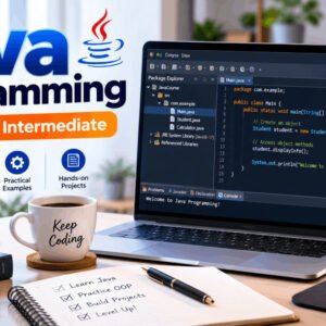 Java programming course for beginners to intermediate with coding examples and projects