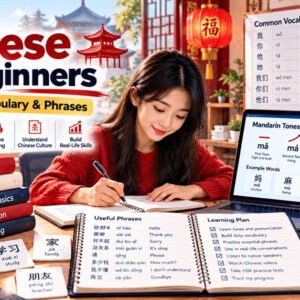 Learn Chinese for beginners with everyday vocabulary and essential phrases, greetings, numbers, and food phrases.