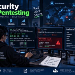 Cybersecurity expert performing practical pentesting with live bug hunting tools and bug bounty techniques.