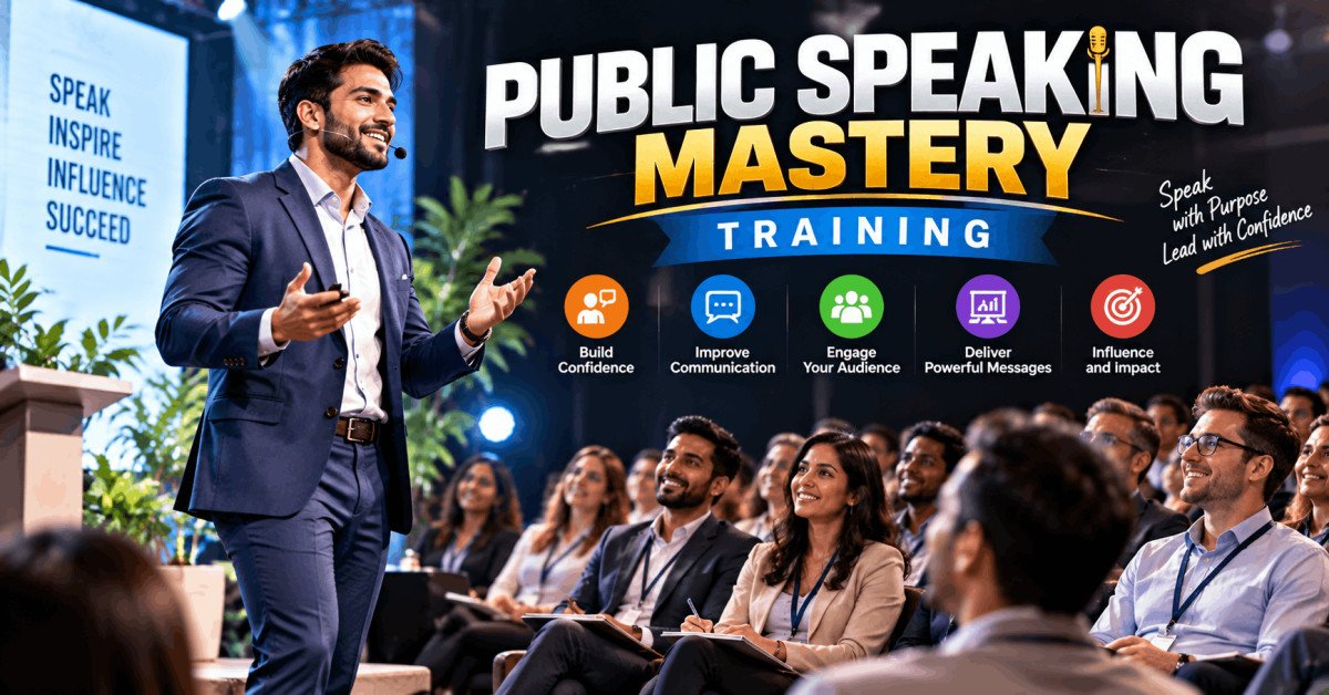Student mastering public speaking, confidently presenting to an engaged audience.