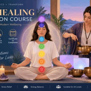 Sound therapy certification with instruments for healing, meditation, and chakra balancing techniques.