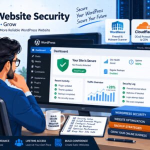 WordPress security guide with plugins, firewall, and best practices for website protection