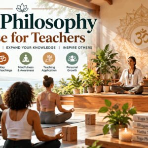 Students learning the 8 Limbs in a yoga philosophy course for teachers