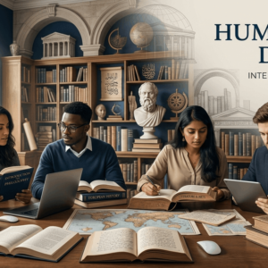 Humanities Diploma students studying history, philosophy, literature, and culture in an academic setting