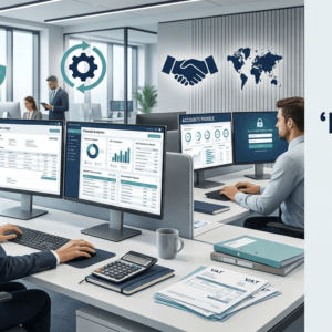 Finance professional managing accounts and invoices in a Purchase Ledger Diploma course