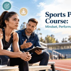 Sports Psychology Course showing an athlete developing focus, mental toughness, motivation and performance skills.