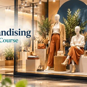 Stylish retail window showcasing visual merchandising with balanced products, coordinated colours and professional lighting.